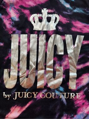 Juicy Couture Tie Dye Women’s Long Sleeve Pajama Shirt Top Y2K Size Medium